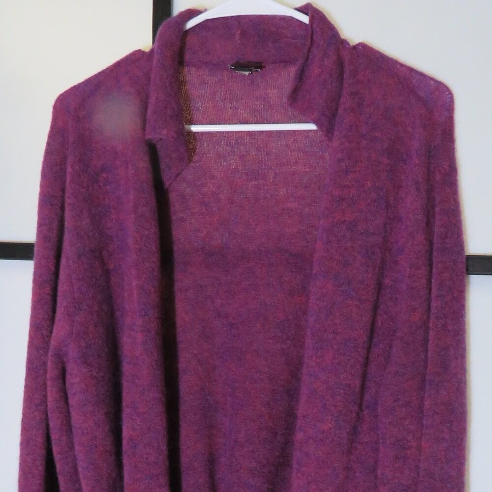 Eileen Fisher purple cardigan Medium Petite
